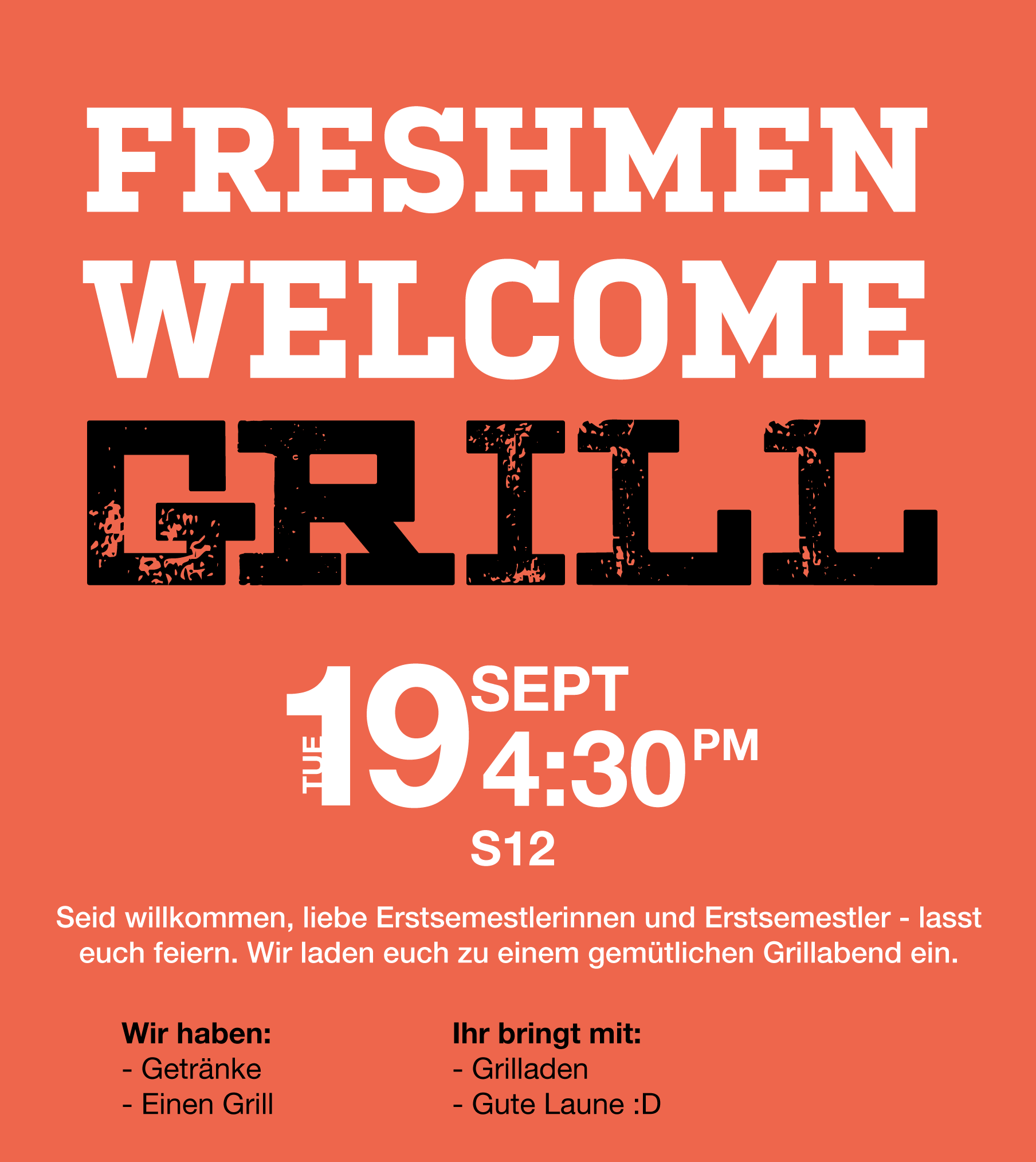Freshmen Welcome Grill